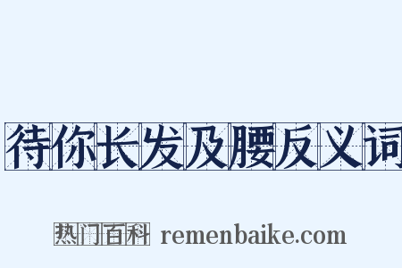 待你长发及腰反义词是什么意思的图片